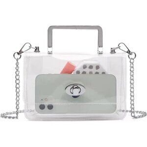 Transparent Clutch Clear Purse Crossbody Shoulder Bags Stadium Approved Bags